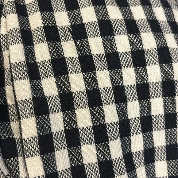 L.A.M.B. Asymmetrical Gingham Double-Zip Hooded Bomber with Cropped Sleeves - Picture 8 of 12